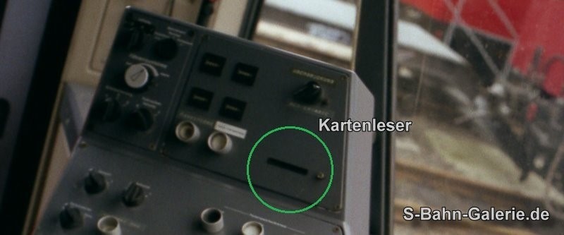 Magnetkarte / Kartenleser Baureihe 480 S-Bahn Berlin