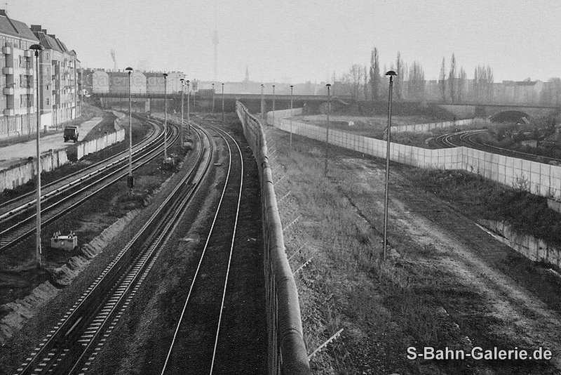Berliner Mauer - Ulbrichtkurve - S-Bahn-Galerie.de