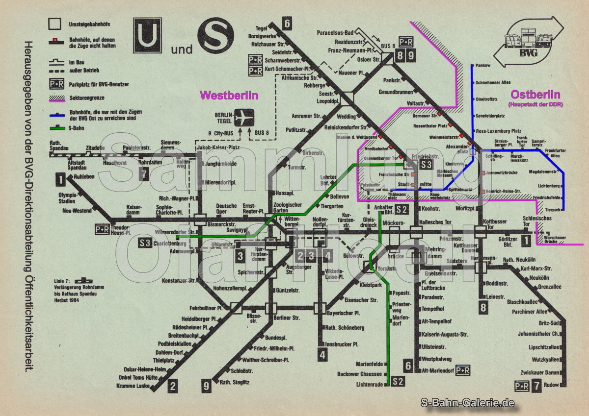 Flyer der BVG für die S-Bahn in Westberlin vom Januar 1984 - S-Bahn-Galerie.de Flyer der BVG für die S-Bahn in Westberlin vom Januar 1984 - S-Bahn-Galerie.de