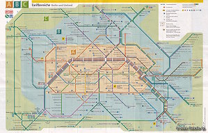 Netzplan der Berliner S-Bahn