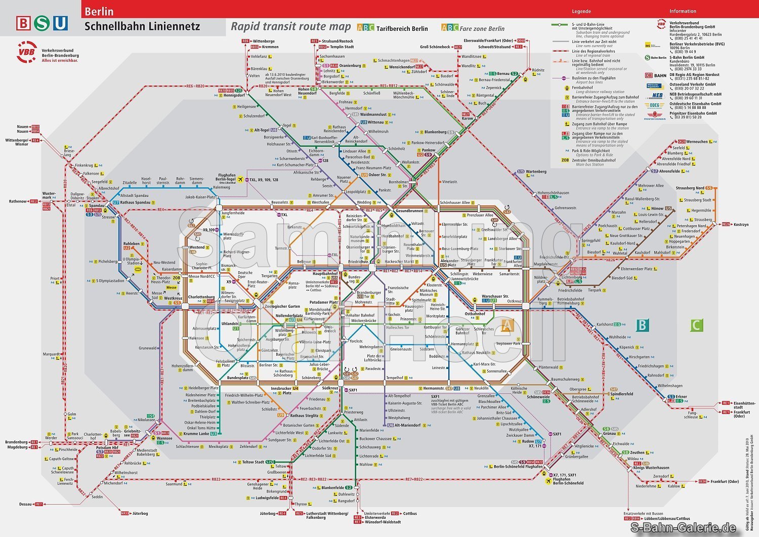 Netzplan der S-Bahn Berlin vom 28.05.2010 - S-Bahn-Galerie.de Netzplan der S-Bahn Berlin vom 28.05.2010 - S-Bahn-Galerie.de