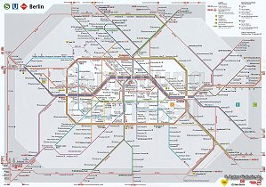 Netzplan der Berliner S-Bahn