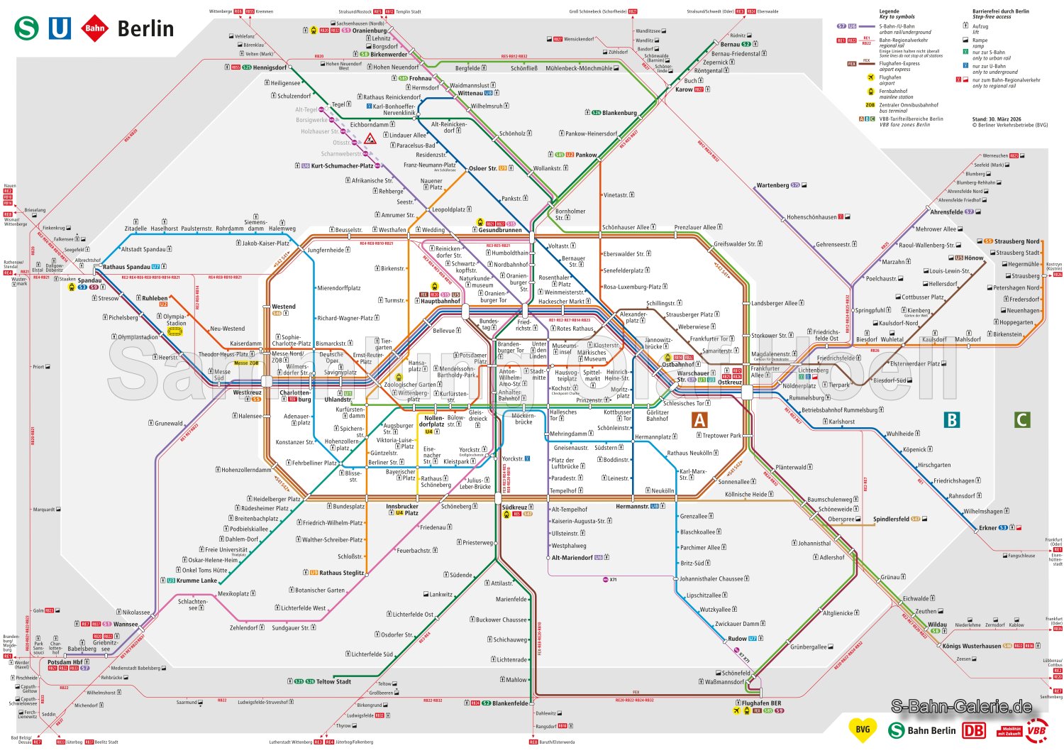 Netzplan der S-Bahn Berlin vom 15.06.2026 - S-Bahn-Galerie.de