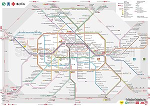 Netzplan der Berliner S-Bahn