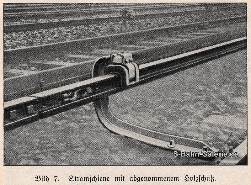 Stromschiene der S-Bahn Berlin - Bauart Stadtbahn