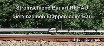 Stromschiene der S-Bahn Berlin