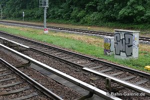 Trennstelle Stromschiene S-Bahn Berlin